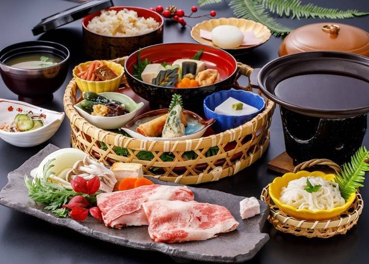 Kumano Beef Sukiyaki Set Meal - 2,500 yen (tax excluded)