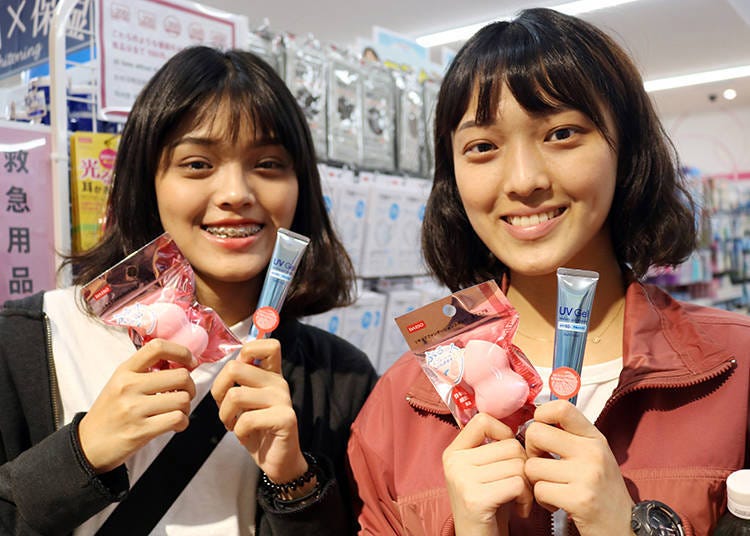 One of Daiso Shinsaibashi's most popular products: cosmetics!