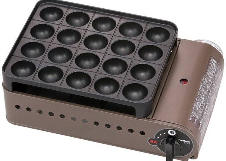 1. Direct gas grill takoyaki maker that's usable in any country