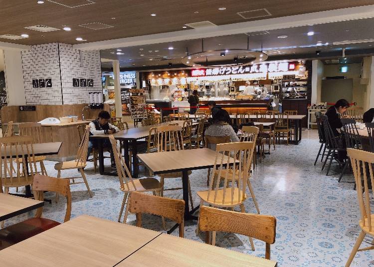 Food court on basement level 2