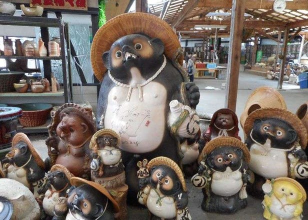 You Don’t Want to Know About His ‘Money Bags’! Weird, Lucky Japanese Tanuki in Shiga