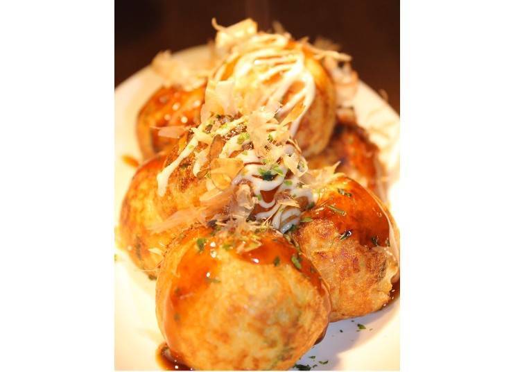 Takoyaki (6 pieces), 340 yen (including tax)