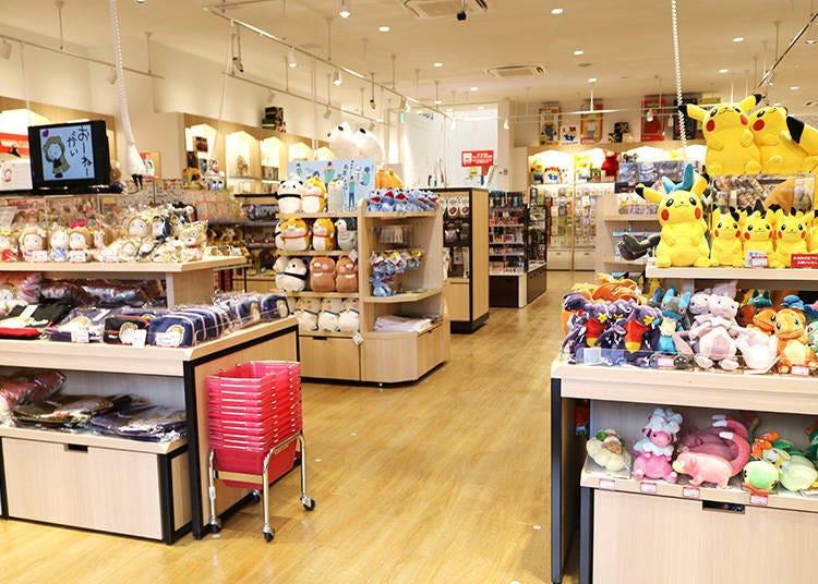 The 1st floor has all kinds of character goods!