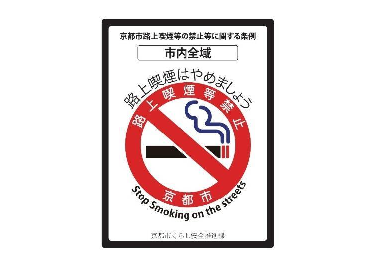 “Stop smoking on the streets” pavement sheet