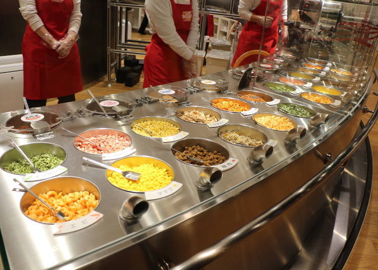 Select your soup and toppings!