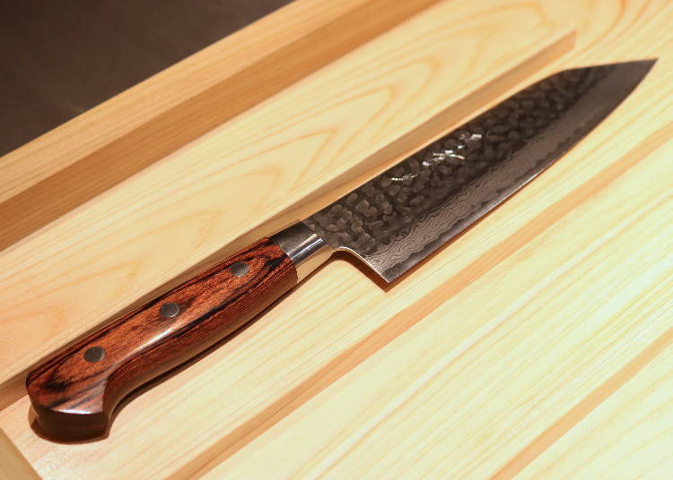 7. Tsuchime Kiritsuke Damascus Chef's Knife 200mm