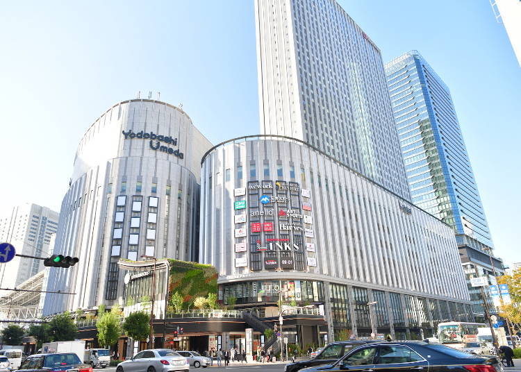 LINKS UMEDA: Located in the same complex as Yodobashi Camera, it has its own drug store and Uniqlo!