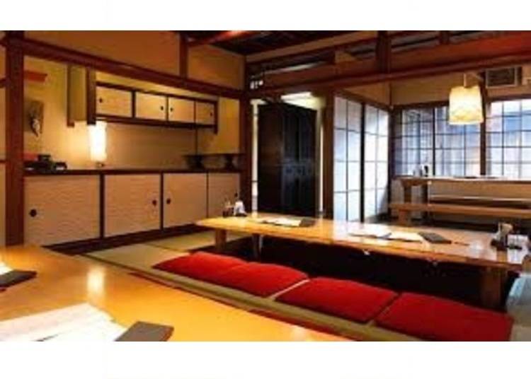 7．和を感じる掘りごたつで京都牛ステーキ「祇園ビストロ 丸橋」