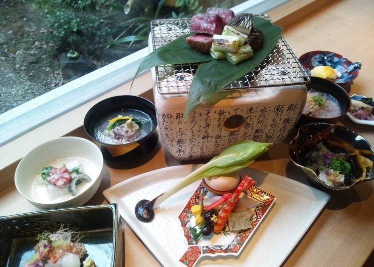 “Seasonal Kaiseki Cuisine with Omi Hime Wagyu Beef”