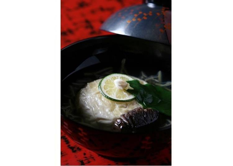 Steamed red sea bream bowl