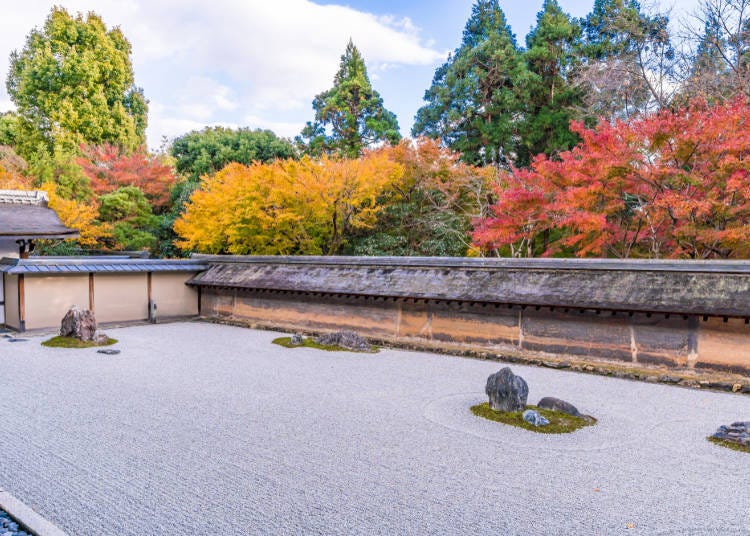 7.楓紅完美襯托石庭「龍安寺」