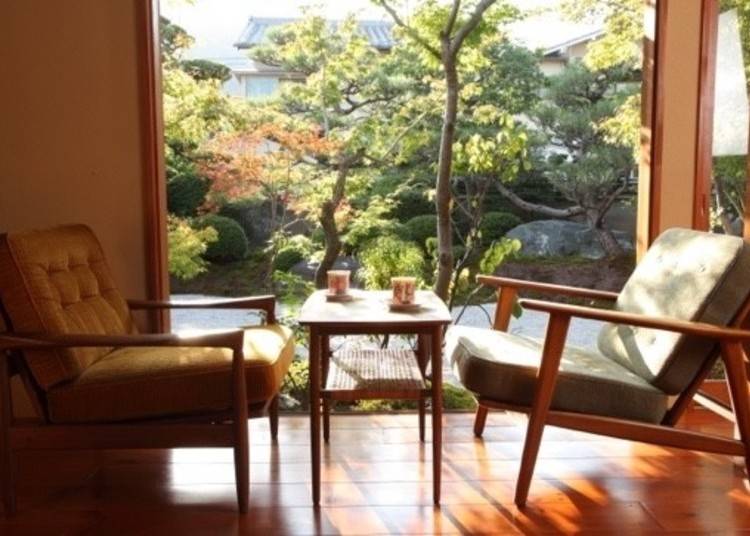 庭のある日本家屋で過ごすほっこり時間！「eX cafe 京都嵐山本店」