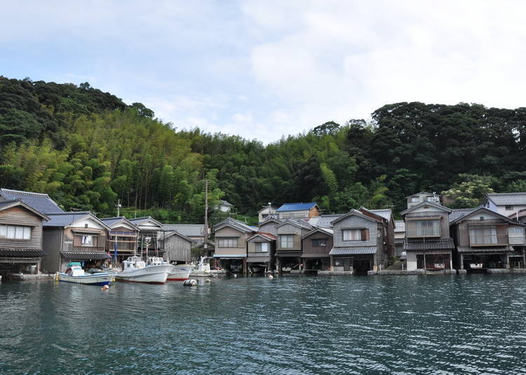 The village of Funaya seems to float on the sea