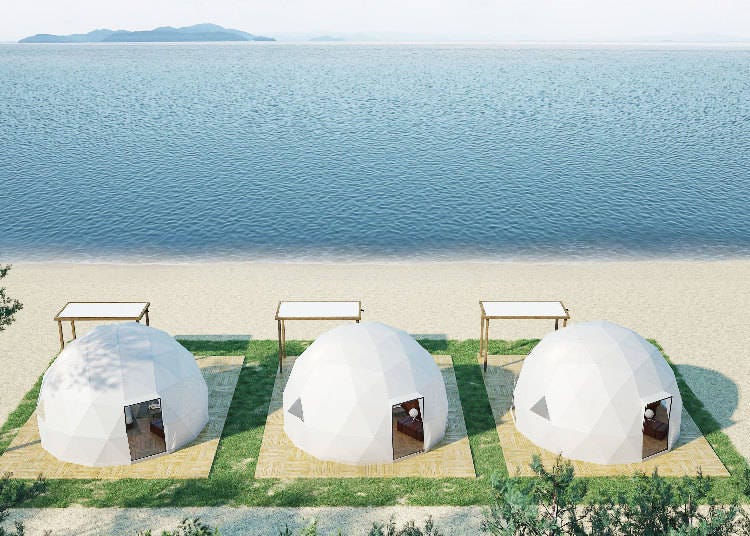 Biwako Glamping Ground: A Beach by the Lake