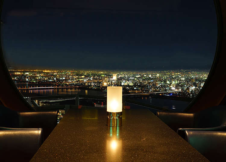 오사카 야경이 멋있는 맛집, 레스토랑 5곳! 오사카 성도 보인다!