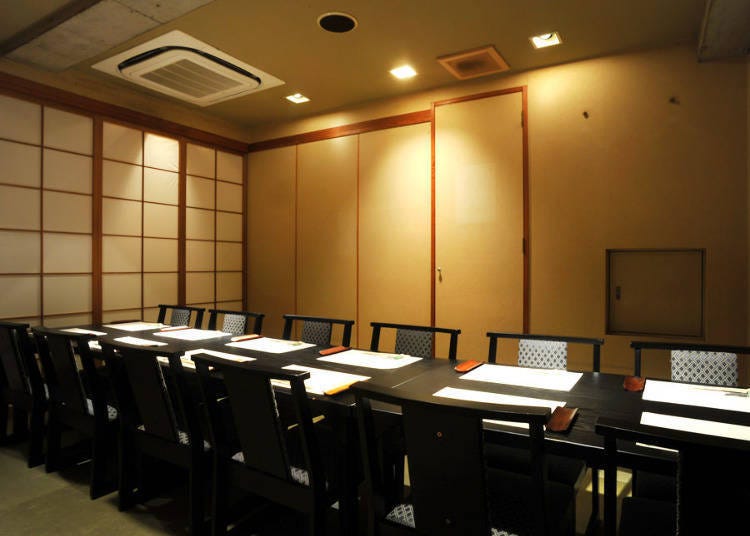 This is a multi-purpose, Japanese-style koshitsu room furnished with a table.