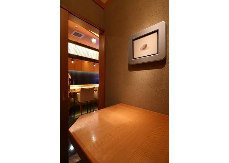 This two-person koshitsu room is perfect for a date or anniversary.