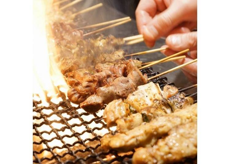 You can enjoy carefully hand-made yakitori on its own, or with the all-you-can-eat　and　drink course.