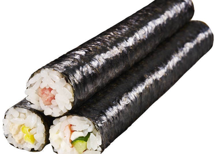 Sushiya no Ehomaki "Seafood Premium Thin Roll Set" - 480 yen