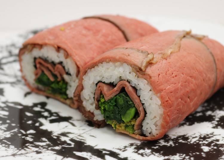 ローストビーフ恵方巻　1,620円／バル マルシェ コダマ（エキュート品川限定）