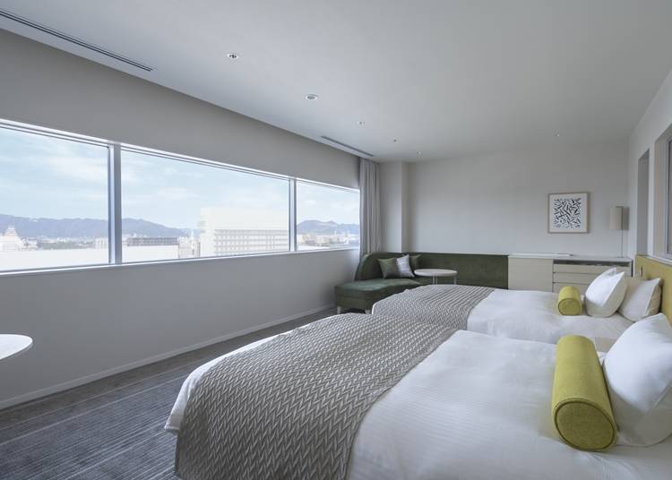 There are only two of the special Nikko Deluxe Twin rooms representative of the Nikko floor.