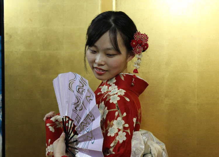 Their First Kimono Experience in Asakusa: A Kimono Transformation in Only 20 Minutes!