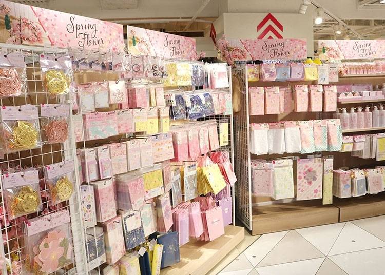 At Osaka Umeda Store, you can find the spring-themed items section near the entrance of the second basement floor.