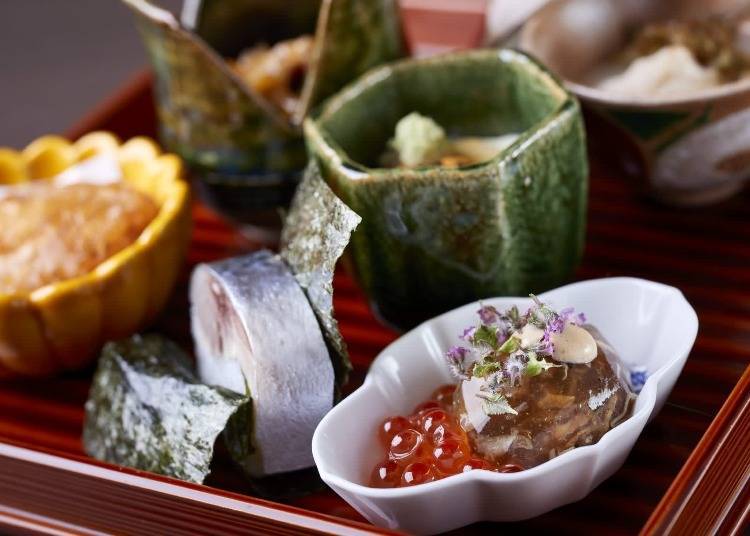 현지 교토 야채 등을 사용한 고급스러운 맛의 요리는 일품이다(이미지 제공: KLOOK)