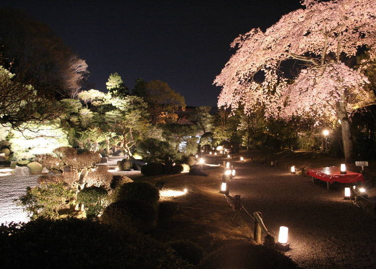 為紀念宮崎友禪誕生300年，於1954年重建營造庭園的「友禪苑」