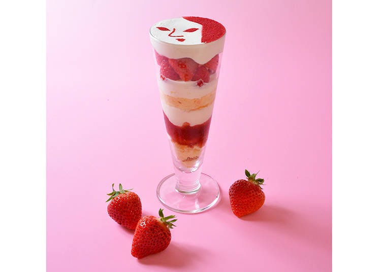 Amaou Strawberry Shortcake Parfait (1,500 yen, including tax)