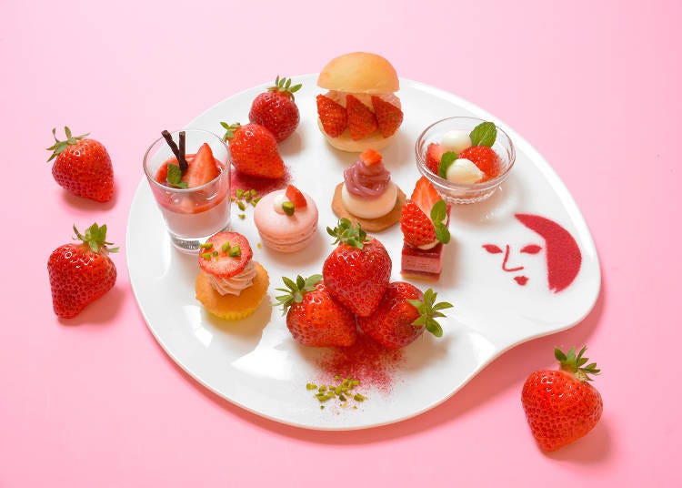 甘王草莓甜點組：1900日圓（含稅價格）