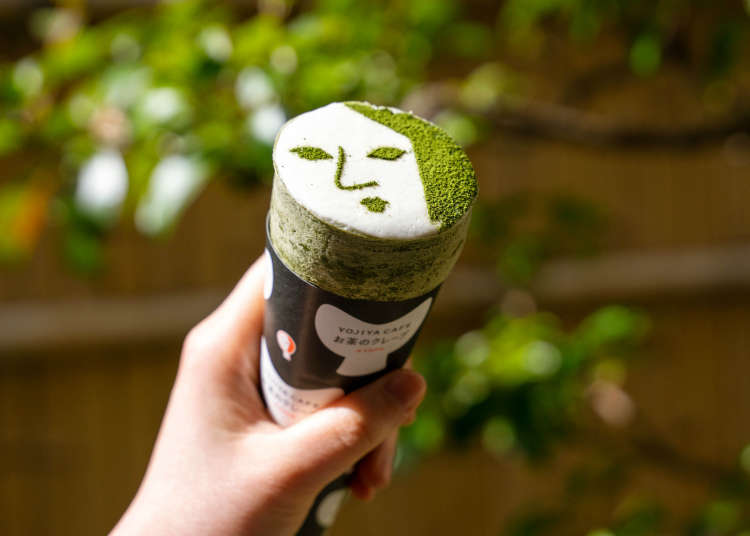 Kyoto’s Latest Matcha Sweets! Crepes and More at Yojiya Cafe in Arashiyama