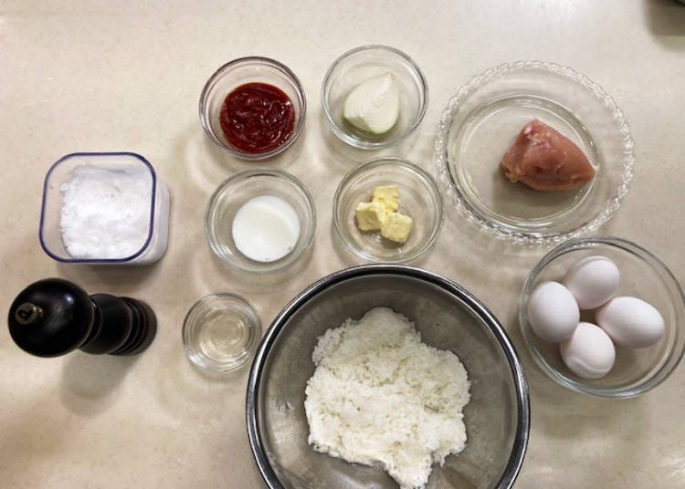 Easy omurice recipe you can make without wrapping the rice in the omelet