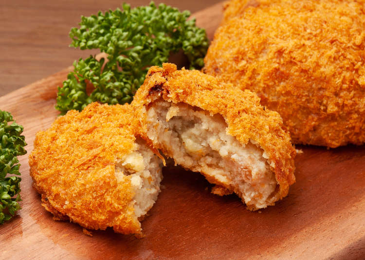 Easy Japanese Potato Croquettes (Korokke) Recipe: Enjoy Soft Flaky Potatoes, Ground Beef, and a Tangy Sauce! (Video)