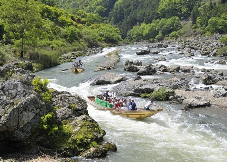 7．一次体验自然美景和刺激活动～保津川漂流