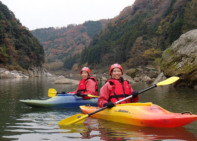 2. 在木津川享受独木舟之旅（京都）