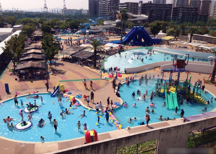 7．在神戶的Dekapathos water park泳池盡情的玩樂（兵庫）