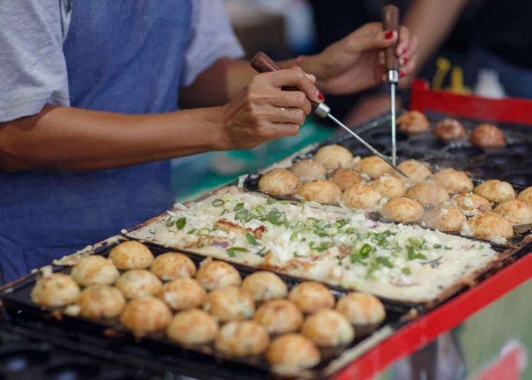 1. Takoyaki: Very popular for its texture