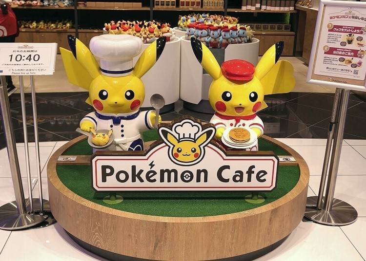 Greeted By Chef Pikachu and Server Pikachu