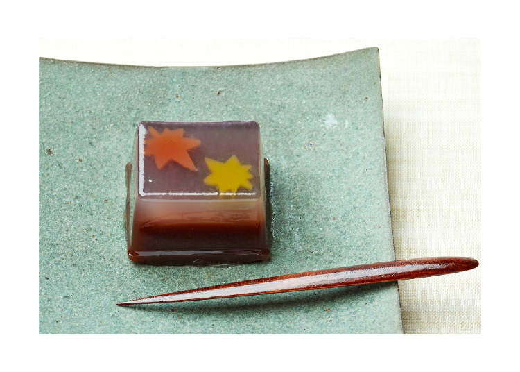 透明精緻的和菓子—京之秋