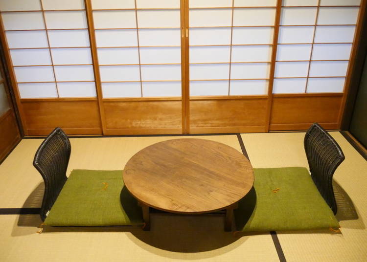 The Japanese-style tatami room.