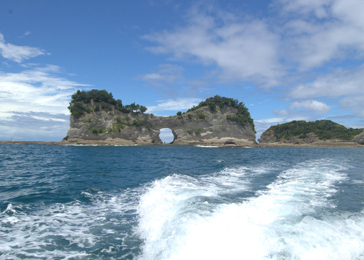 Scenery from fishing boat cruise