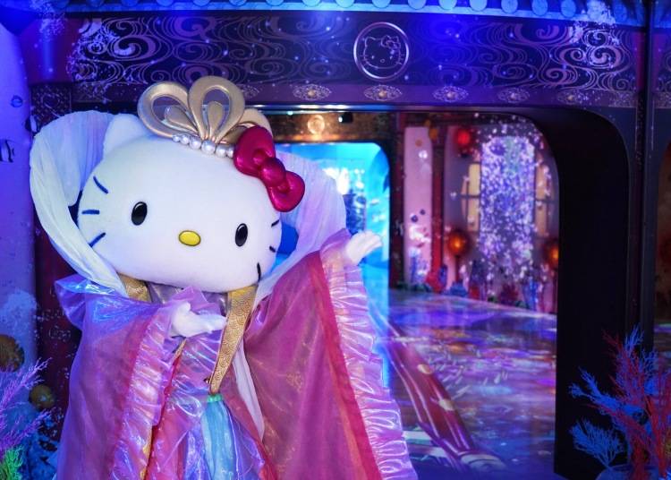 乙姫のハローキティが迎えてくれる、日本で唯一のスポット（写真提供：HELLO KITTY SMILE）
