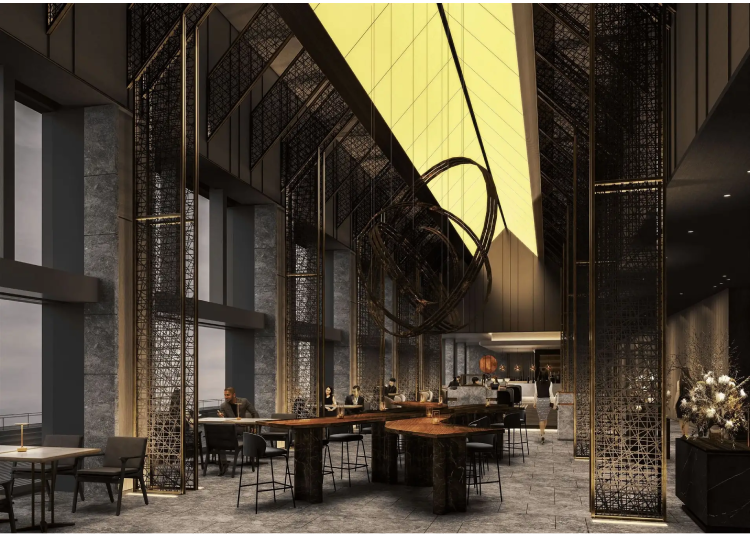 Lobby Lounge Area (29th Floor); Mockup Image Source: prtimes