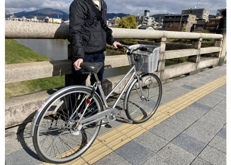 レンタサイクルは、お店によってシティサイクルや電動自転車などから選べます