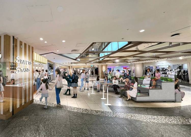 The 6th floor will undergo a major renovation (Photo: JR West Osaka Development Co., Ltd.)