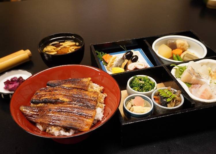The Anago Meshi Set (3,500 yen, excluding tax)