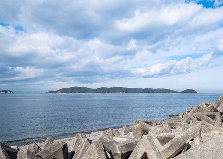 ▲瀬戸内海国立公園・友ヶ島は加太港から汽船で渡れる