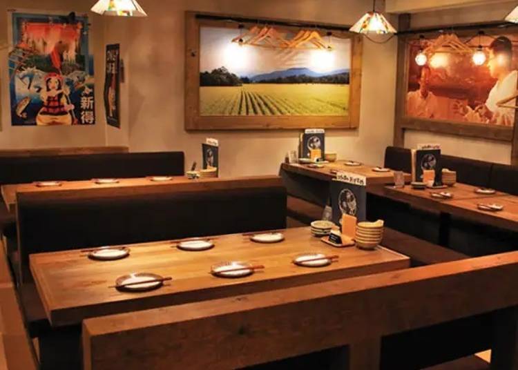 Pictured: Tsukada Nojo Shinjuku Nishiguchi Restaurant / Image: https://gurunavi.com/en/gdf2009/ph/interior/rst/