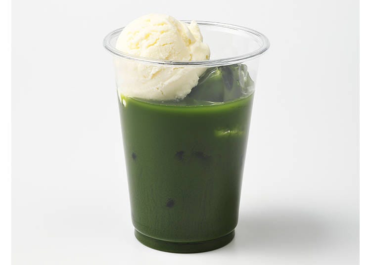 Gelato float (Matcha green tea) (Price: 756 yen)